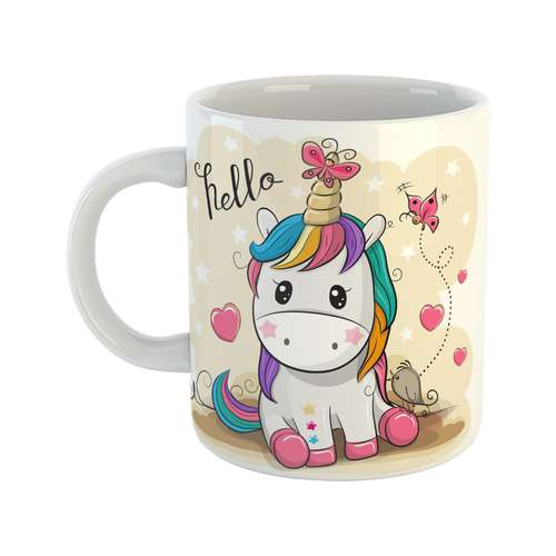 ماگ هومر ماگ طرح unicorn مدل اسب تک شاخ کد 04