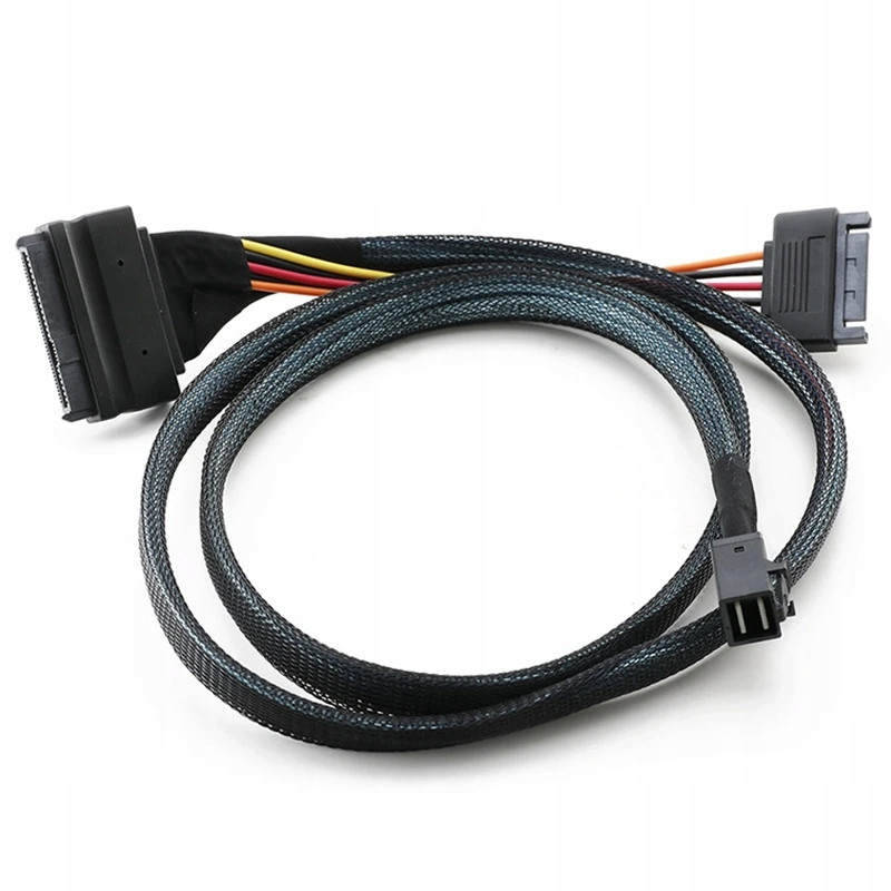 کابل تبدیل Mini SAS SFF-8643 به SAS 8639 / SATA اسمارطور مدل SM55 طول 0.5 متر
