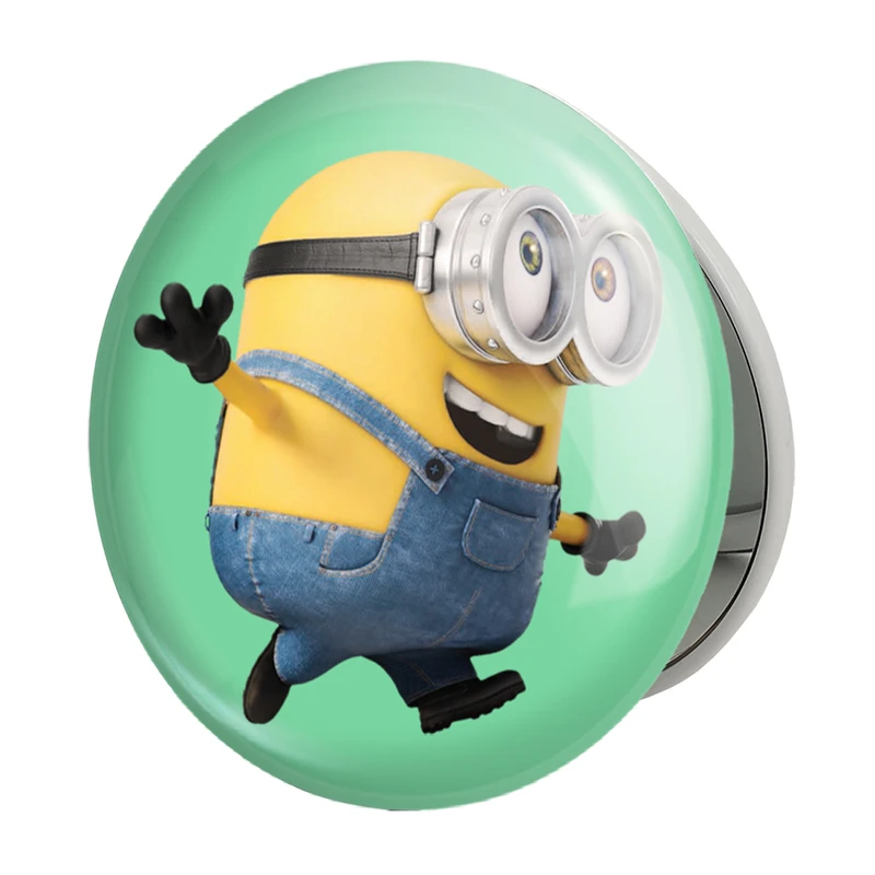 آینه جیبی خندالو طرح مینیون Minions مدل تاشو کد 2442 