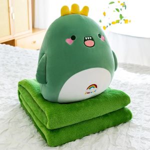 نقد و بررسی عروسک طرح دایناسور بالشتی کد JIMI110 ارتفاع 50 سانتی‌ متر به همراه پتو توسط خریداران