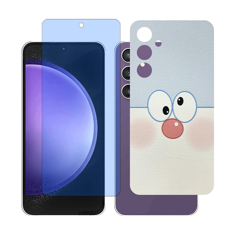 محافظ صفحه نمایش بلو کات گلس مدل together مناسب برای گوشی موبایل سامسونگ Galaxy A55به همراه برچسب پوششی پشت گوشی