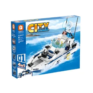 ساختنی 267 قطعه فارنج مدل قایق گشتی پلیس طرح سیتی کد FC 3323-1