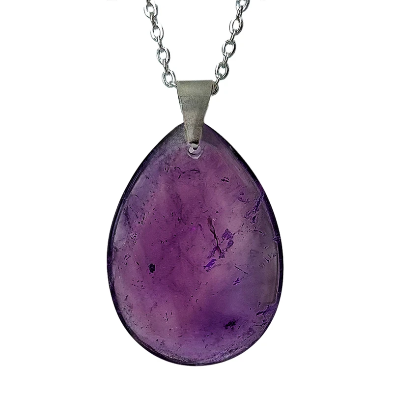 گردنبند دخترانه طرح آمیتیست کد 11-190