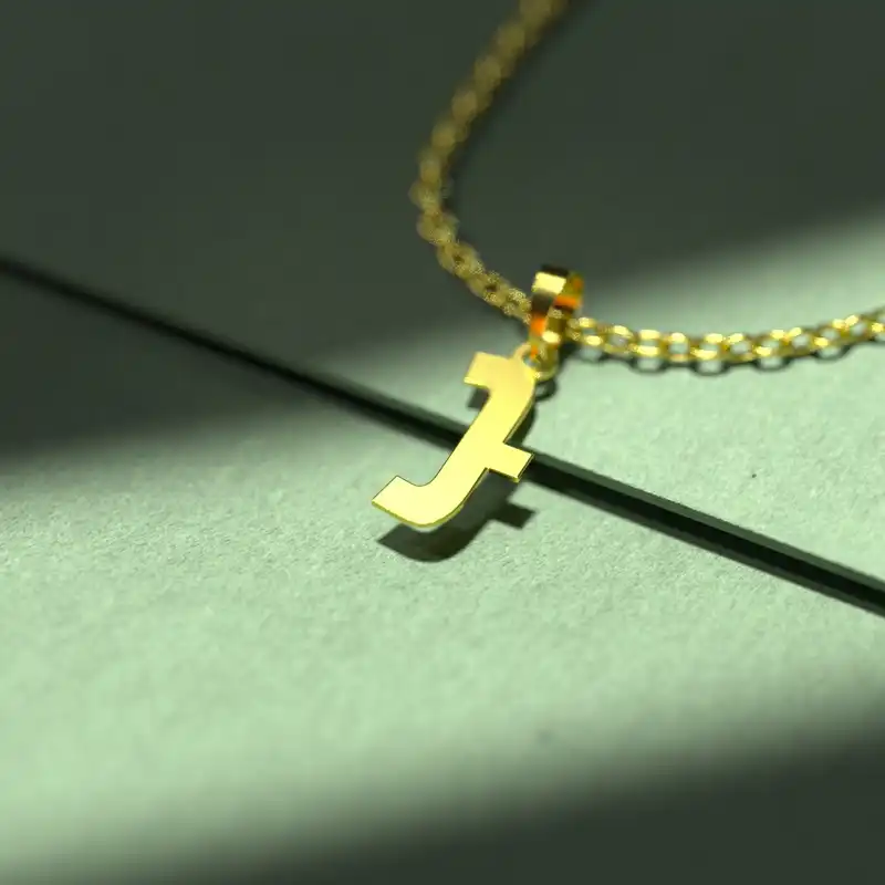 گردنبند طلا 18 عیار زنانه مدوپد مدل حرف ب کد I2-1-1430