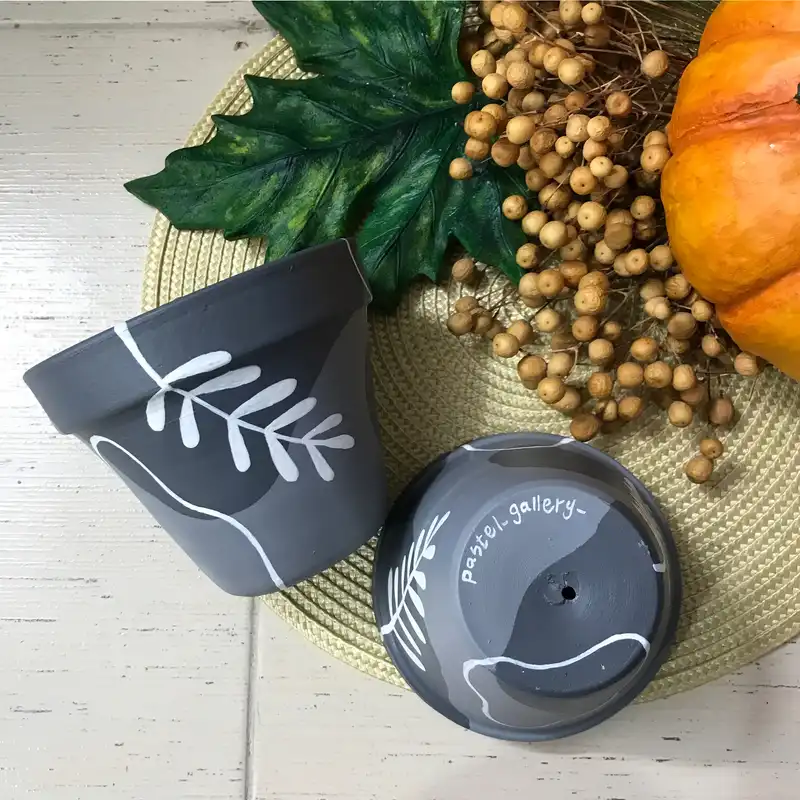 گلدان سفالی پاستل گالری مدل کاج کد 5