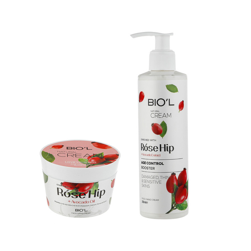 کرم مرطوب کننده بیول مدل Rose Hip حجم 250 میلی لیتر به همراه کرم مرطوب کننده بیول مدل Rose Hip حجم 200 میلی لیتر