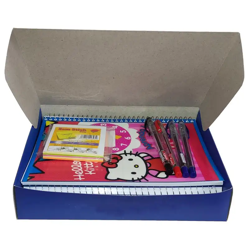 بسته لوازم التحریر الو استاد مدل میرال 7 دخترانه مجموعه 10 عددی