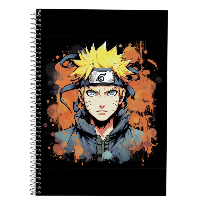 دفتر زبان 50 برگ مدوپد مدل سه خط طرح Naroto کد DF11460