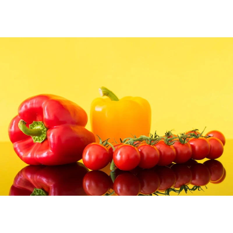 تابلو شاسی طرح فلفل دلمه و گوجه فرنگی مدل T1855