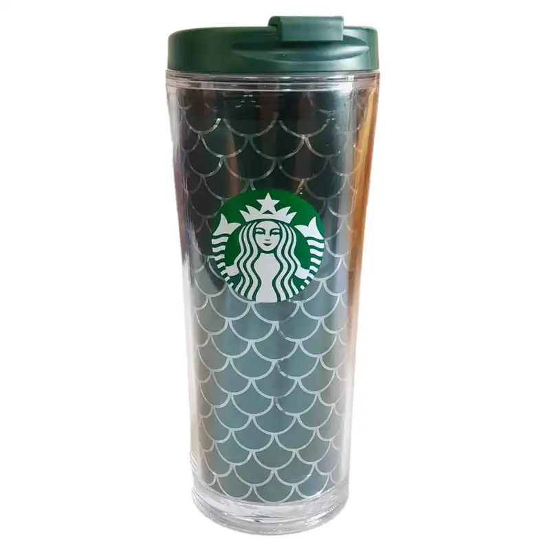 ماگ سفری استارباکس مدل پولکی گنجایش 0.390 لیتر