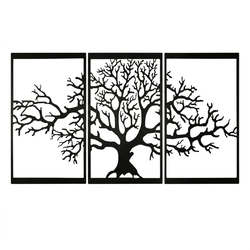 دیوارکوب مدل درخت زندگی مجموعه 3 عددی