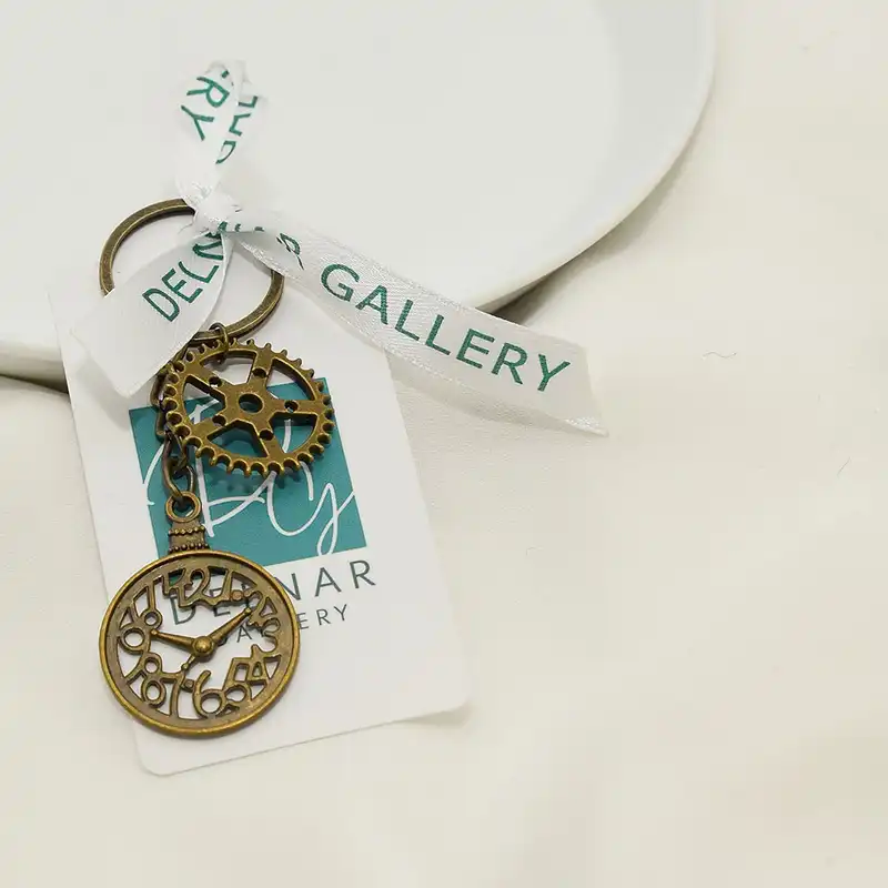جاکلیدی زنانه دلنار گالری مدل ساعت و چرخ دنده
