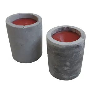 شمع دست ساز مدل بتنی استوانه ای بسته 2 عددی