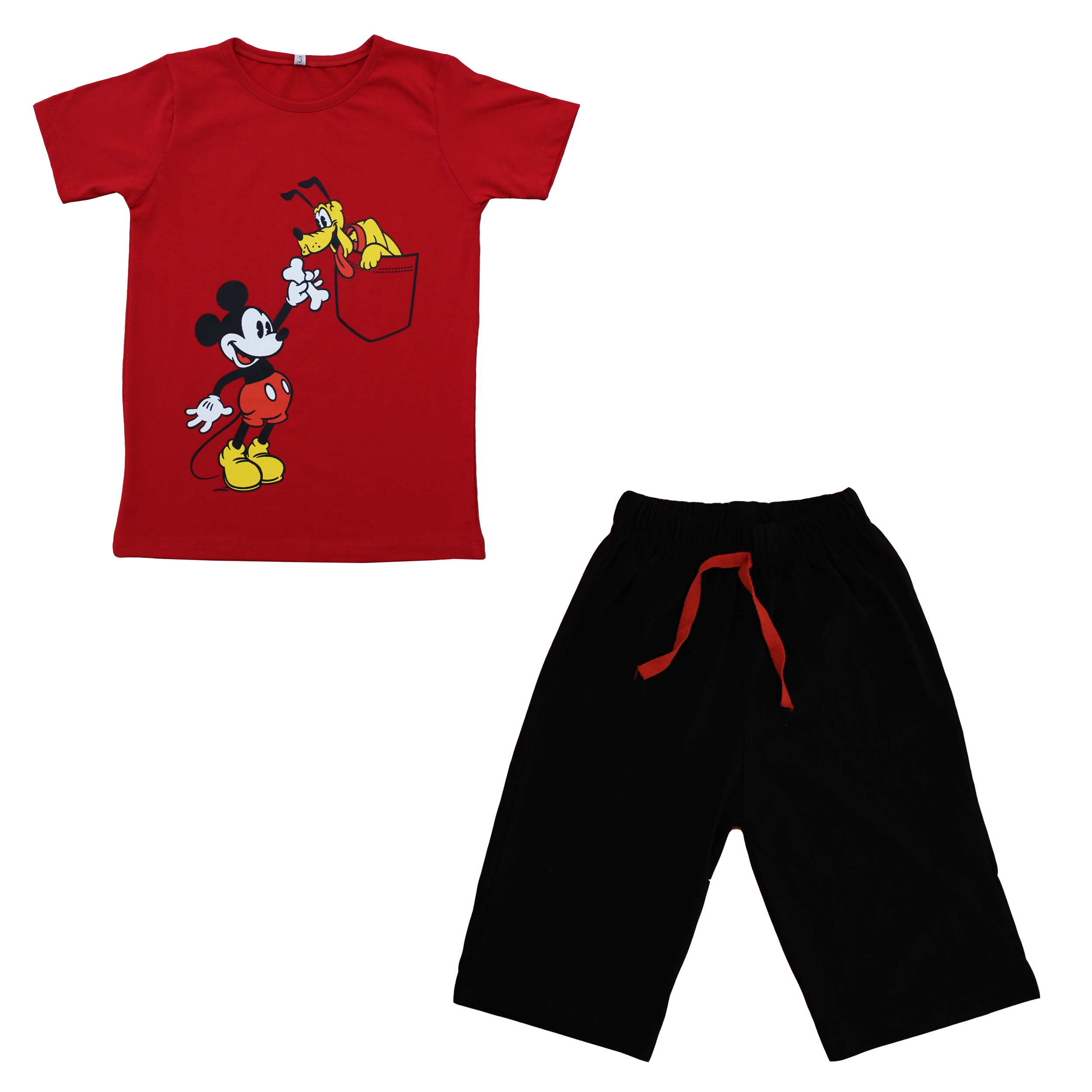 ست تی شرت و شلوارک بچگانه مدل TSH-RD-002