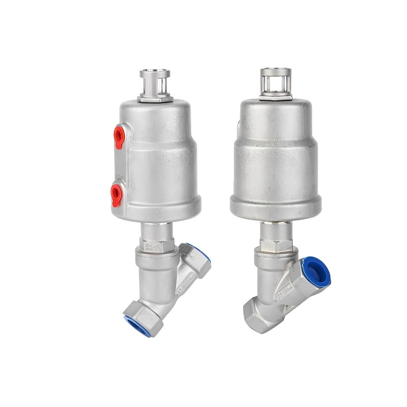 شیر انگل ولو یا شیر زاویه تمام استیل ای اس ان مدل JZF-DN15 SS 1/2 inch