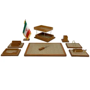 ست لوازم اداری رومیزی مدل AK مجموعه 9 عددی
