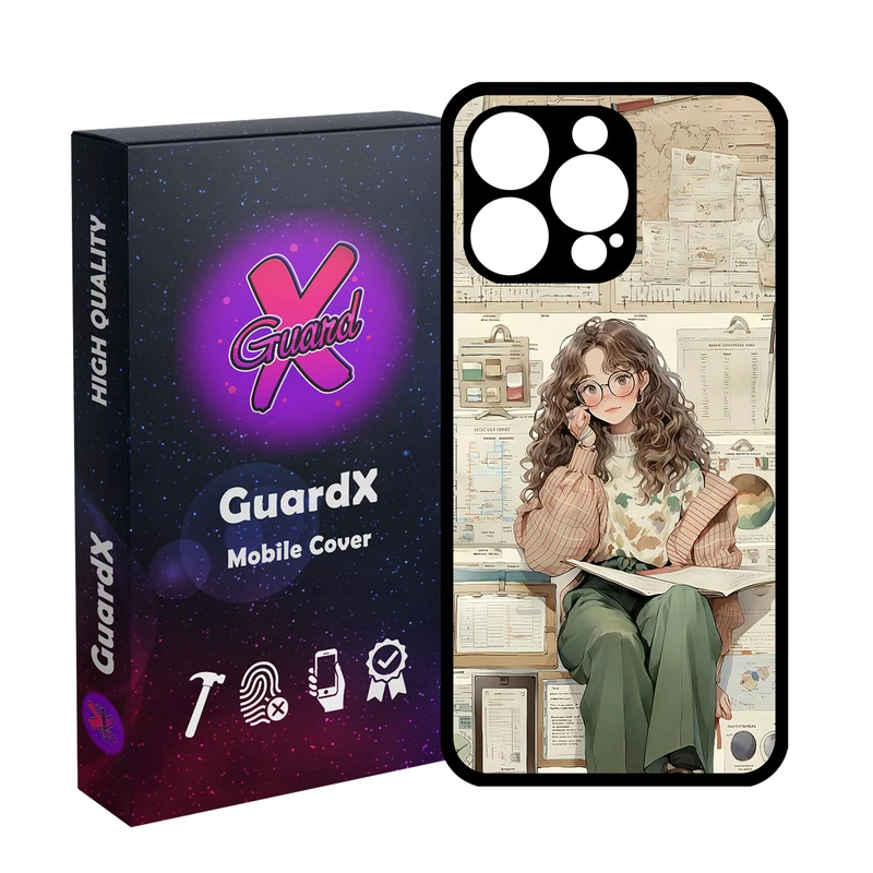 کاور گارد ایکس طرح دخترانه مدل Glass10718 مناسب برای گوشی موبایل اپل iPhone 14 Pro Max