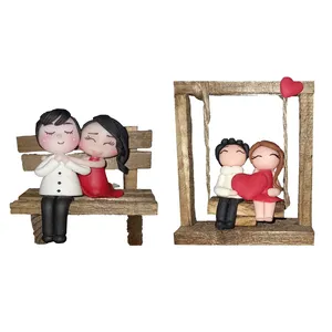 ابزار کادویی مدل دختر پسر عاشق طرح خمیری کد 03 مجموعه 2 عددی 