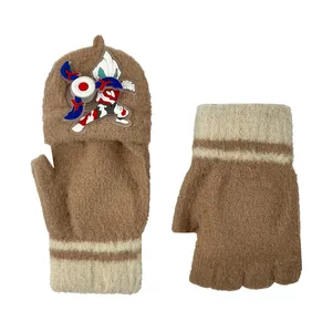 دستکش بافتنی بچگانه مدل آیرومن اسپینردار