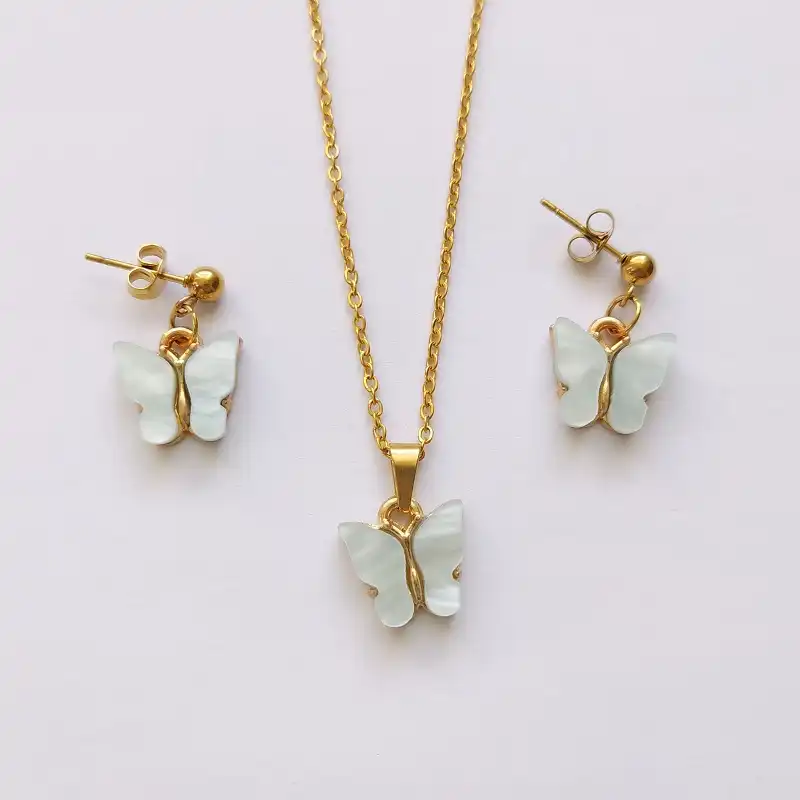 نیم ست زنانه مدل صدفی پروانه 120