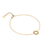 دستبند زنجیری طلا 18 عیار زنانه الی گالری مدل سان