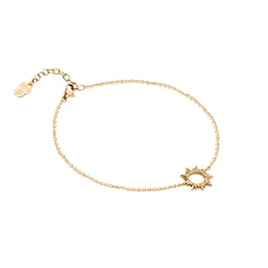 دستبند زنجیری طلا 18 عیار زنانه الی گالری مدل سان