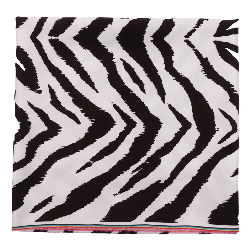 پارچه لباس عرض 1.5 متر مدل زبرا رنگ سفید