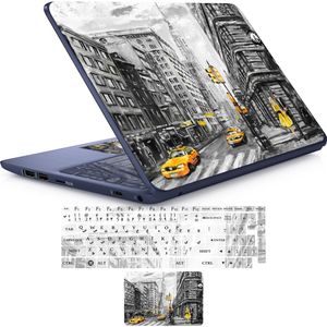 نقد و بررسی استیکر لپ تاپ راتیانا مدل london 001 مناسب برای لپ تاپ 15 تا 17 اینچ به همراه برچسب حروف فارسی کیبورد توسط خریداران