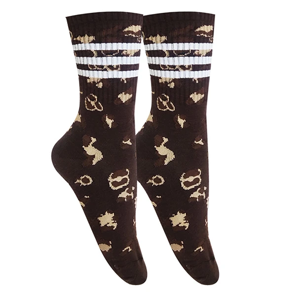 جوراب ساق بلند زنانه تن پوش هنگامه مدل رینگی پلنگی