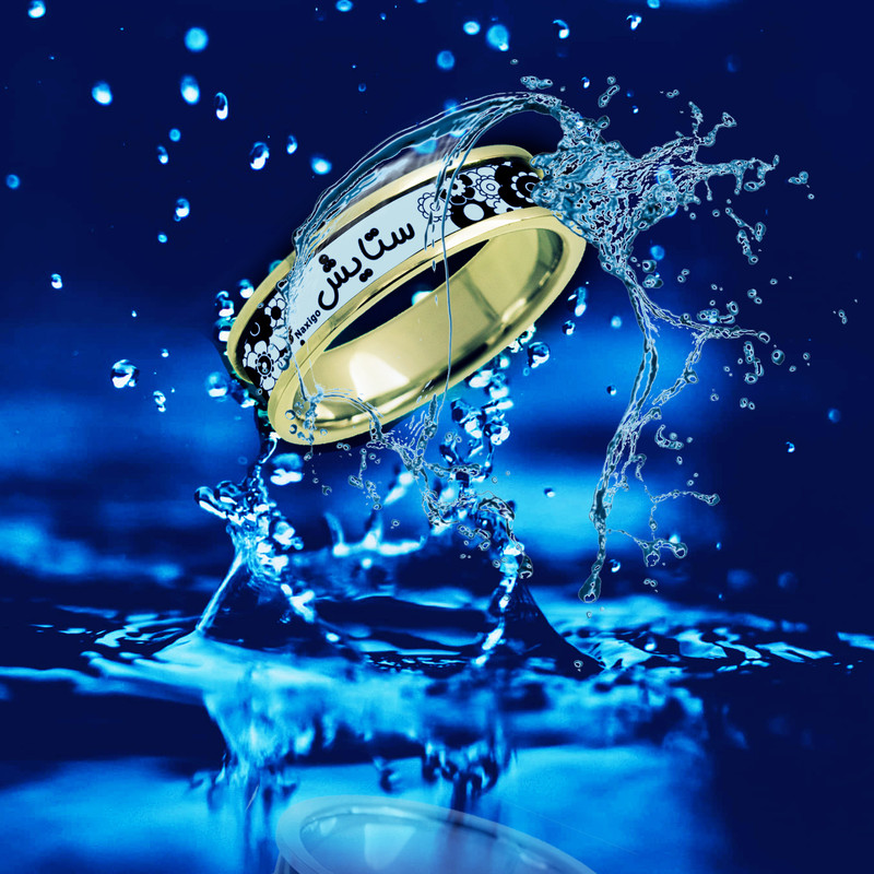 انگشتر ناکسیگو مدل شب تاب طرح ستایش کد RT14970