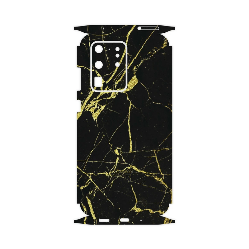 برچسب پوششی ماهوت مدل Graphite-Gold-Marble-FullSkin مناسب برای گوشی موبایل سامسونگ Galaxy S20 Ultra