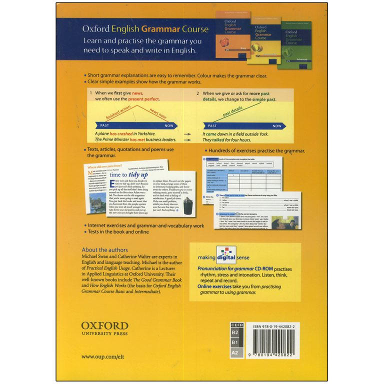 کتاب Oxford English Grammar Course Intermediate اثر Catherine Walter and Michael Swan انتشارات Oxford