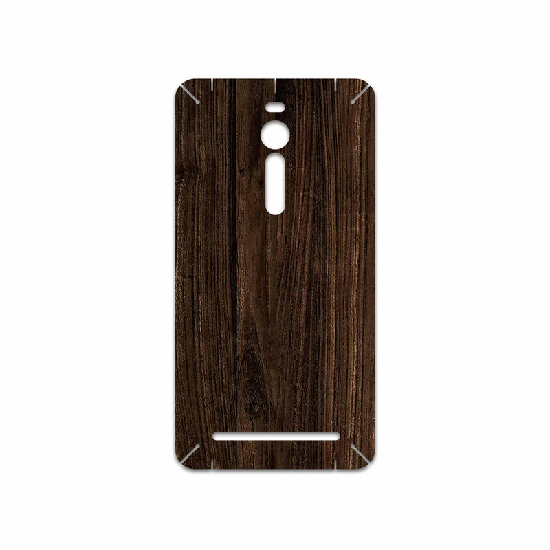 برچسب پوششی ماهوت مدل Dark Walnut Wood مناسب برای گوشی موبایل ایسوس Zenfone 2