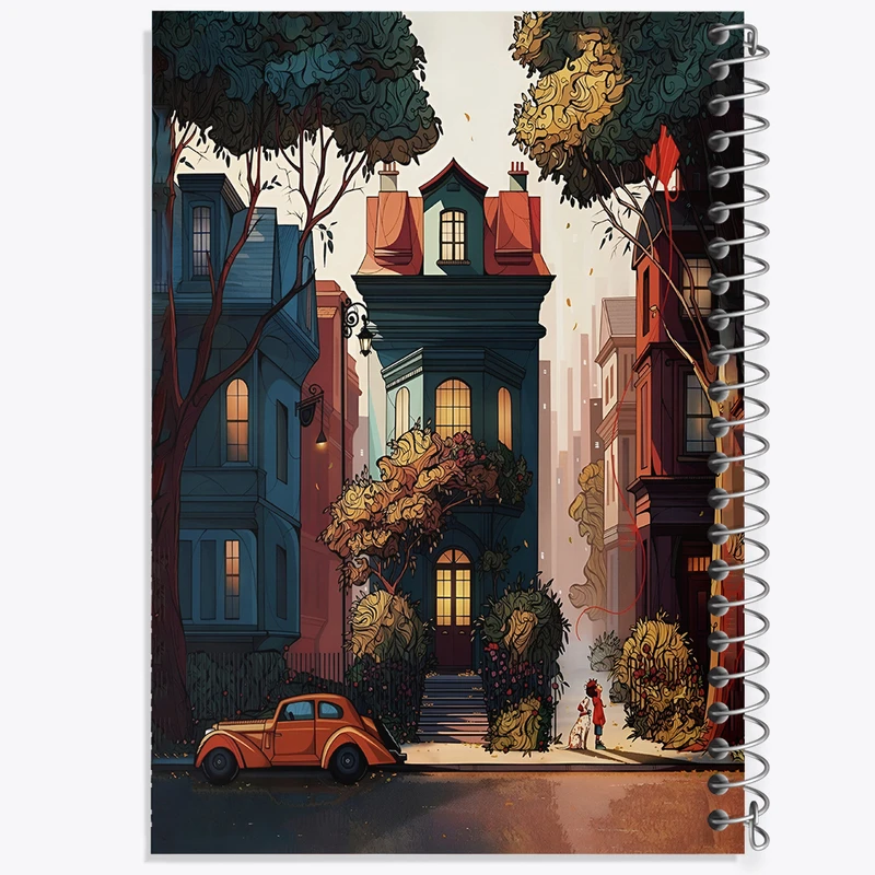 دفتر مشق 100 برگ خندالو طرح خانه کد N5626