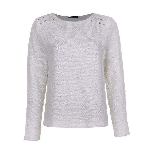 پلیور زنانه هفت مدل 75485 رنگ شیری