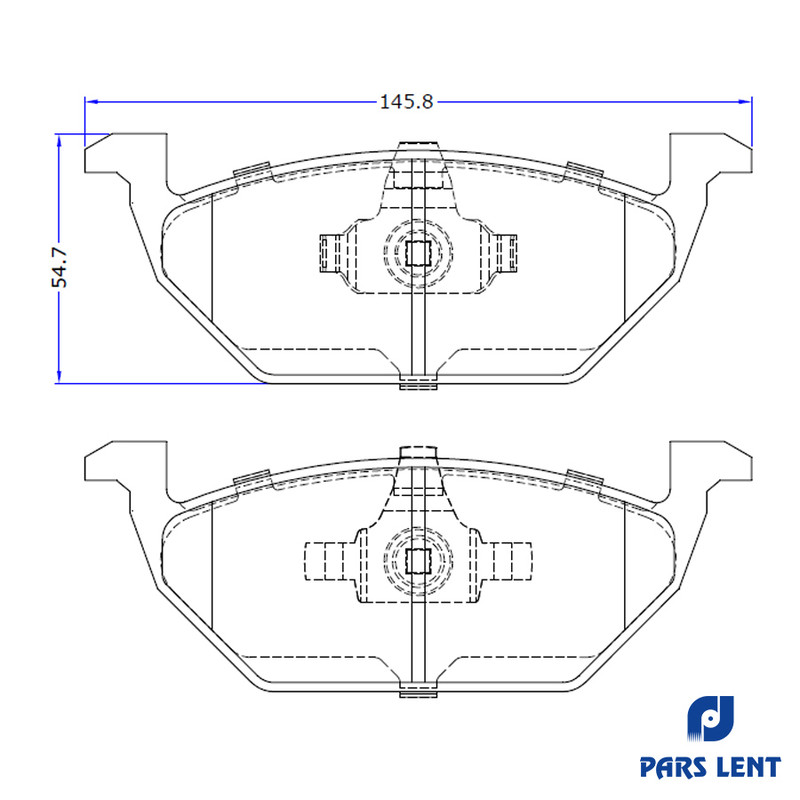 لنت ترمز جلو لنت پارس مدل PL23130 مناسب برای برلیانس H330