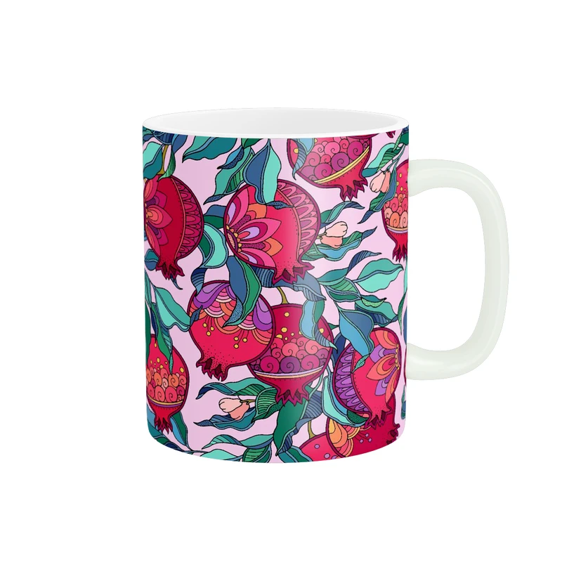 ماگ پاد آفرین مدل فانتزی طرح پاییزی شب یلدا شب چله انار کد p11628