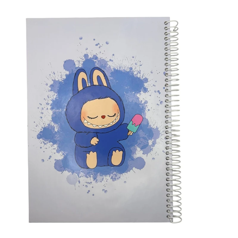 دفتر مشق 80 برگ مدل لبوبو بستنی