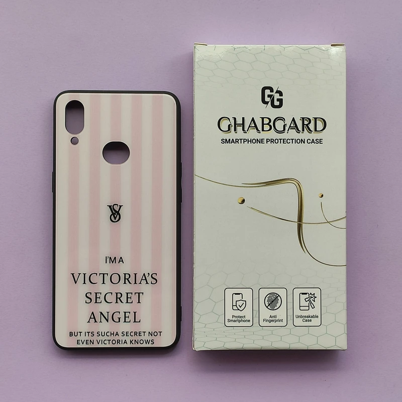 کاور قاب گارد مدل پشت گلس دخترانه مناسب برای گوشی موبایل سامسونگ Galaxy A10s