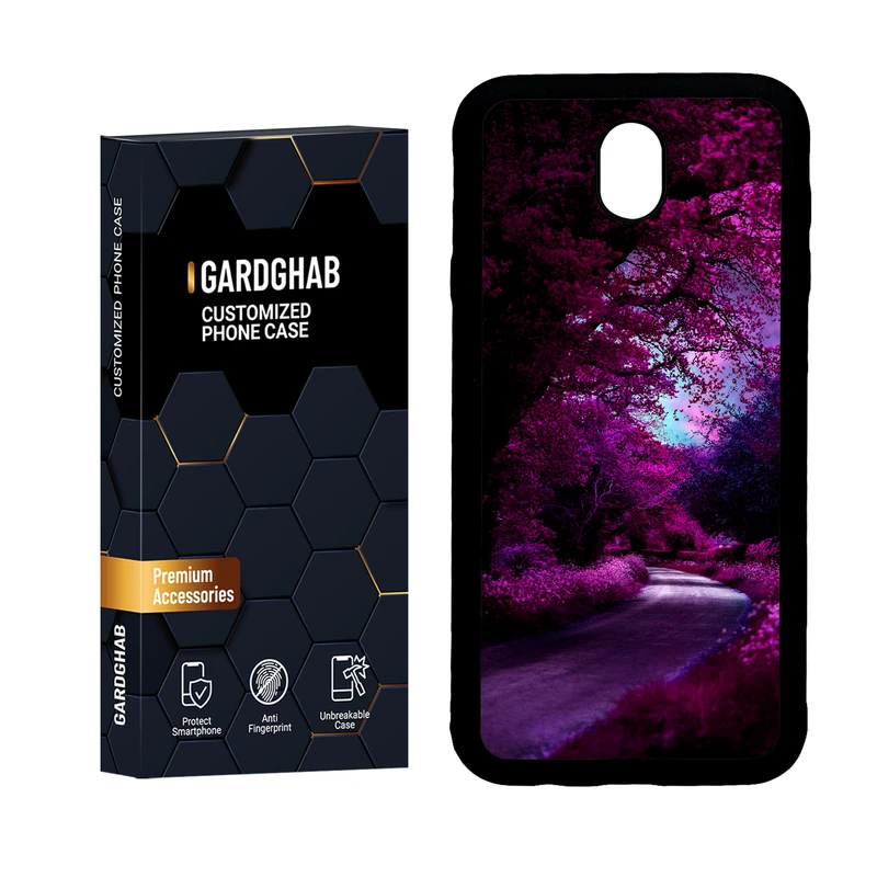 کاور گارد قاب مدل دور ژله ای منظره و طبیعت مناسب برای گوشی موبایل سامسونگ Galaxy J7 Pro