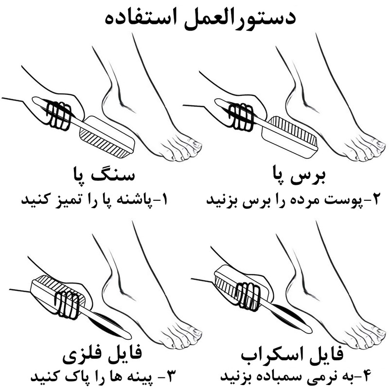 سوهان پا مدل PCFC 002