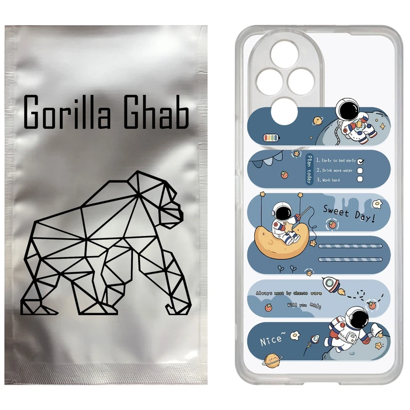 کاور گوریلا قاب مدل CLG کد 18 طرح فضانورد مناسب برای گوشی موبایل آنر 200
