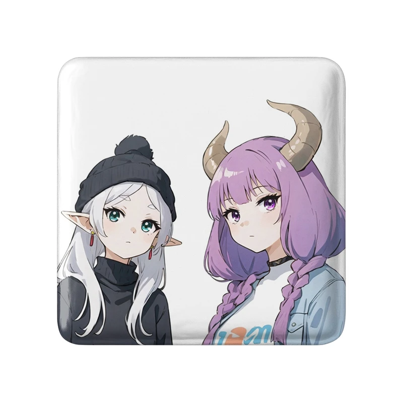 پیکسل خندالو طرح فریرن و آئورا انیمه فریرن مدل مربعی کد 33852