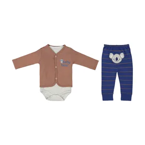 ست 3 تکه لباس نوزادی بی بی وان مدل کوالا کد 474