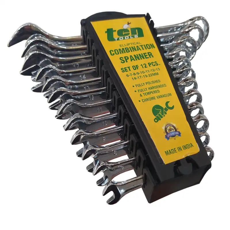 آچار یکسر تخت یکسر رینگی تن تولز مدل 622 مجموعه 12 عددی