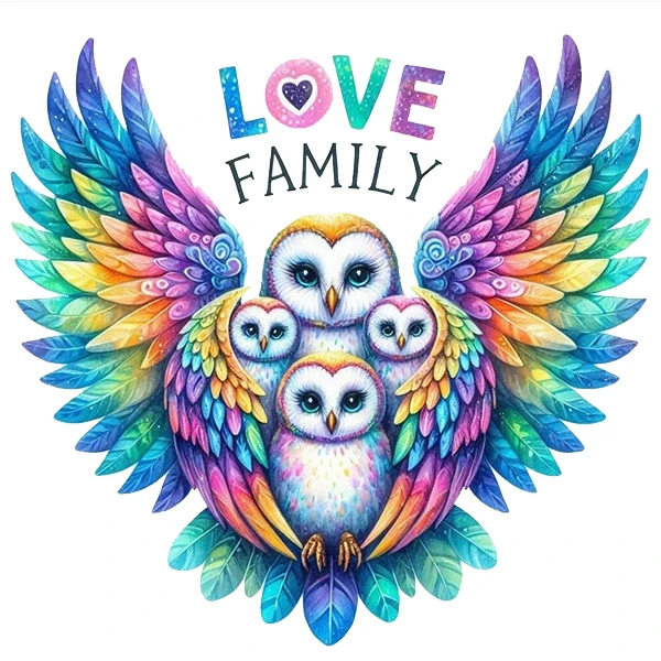 استیکر پارچه و لباس پاد آفرین طرح جغد کد 4109