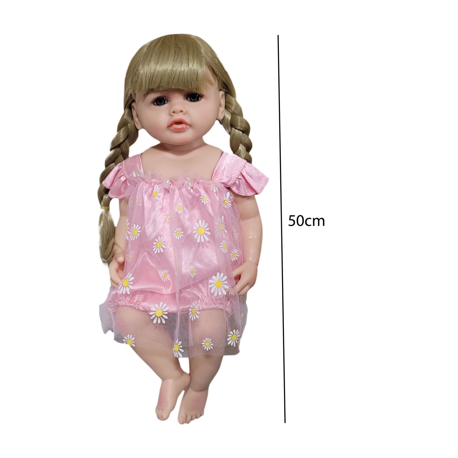 عروسک مدل دختر مو بلند کد 5700 ارتفاع 50 سانتی متر - - 2