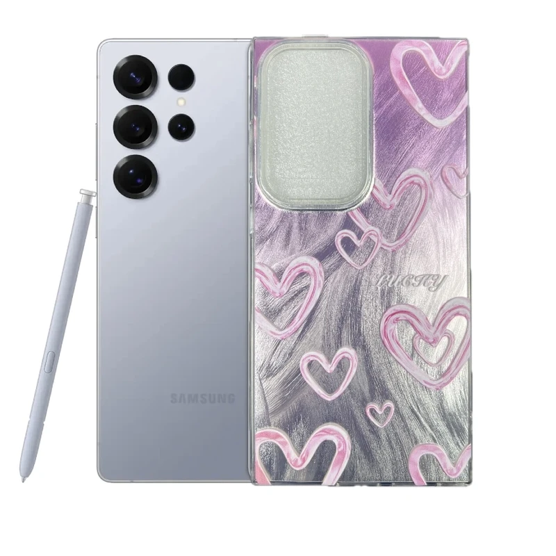 کاور طرح ققلب عاشقانه مناسب برای گوشی موبایل سامسونگ Galaxy S25 Ultra