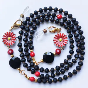 بند عینک مدل گل سرخ