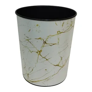 سطل زباله گلد مدل سنگی کد 00white